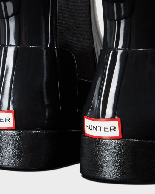 hunter chelsea boots sale black