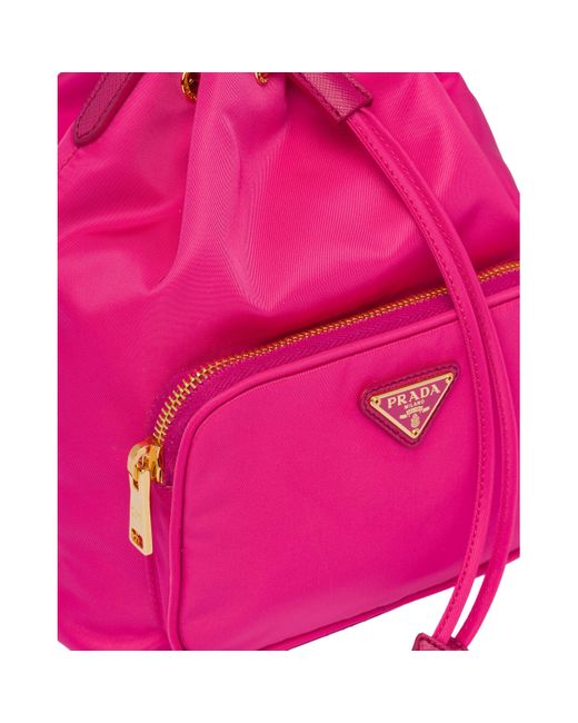 prada duet leather shoulder bag