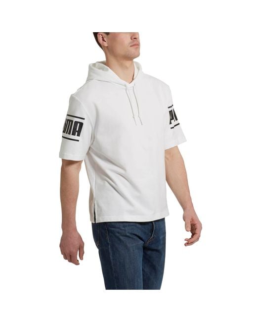 puma short sleeve hoodie