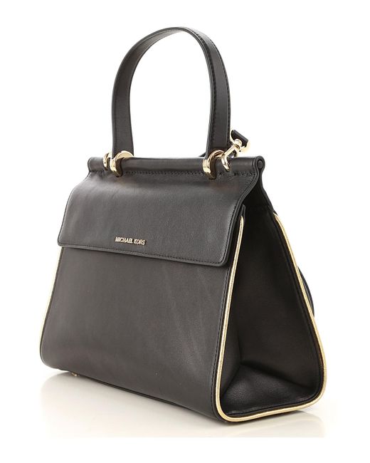 Michael Kors Top Handle Handbag On Sale in Black - Lyst
