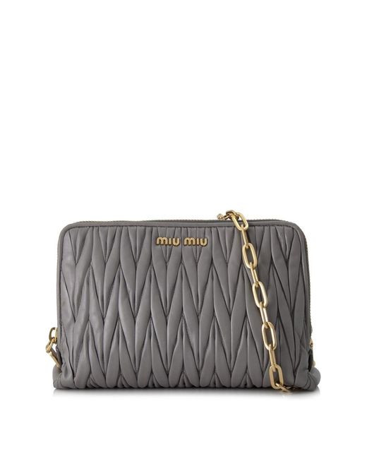 pochette miu miu matelasse