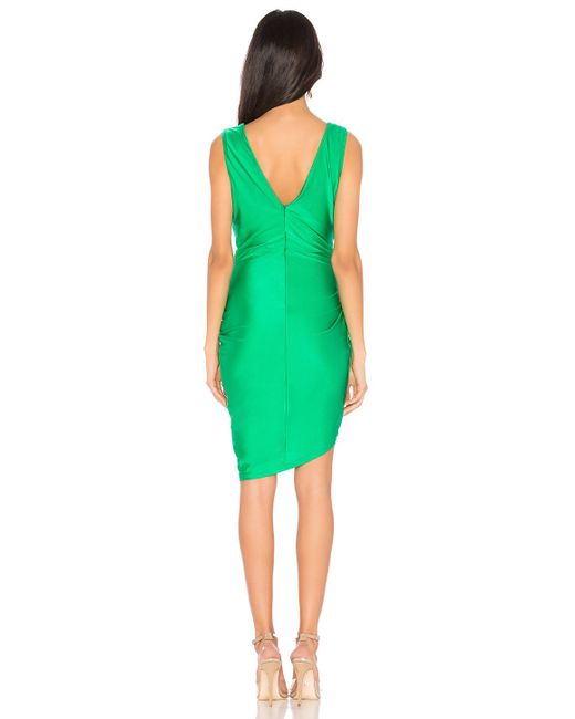 superdown Synthetic Roa Ruched Wrap Dress in Green - Lyst