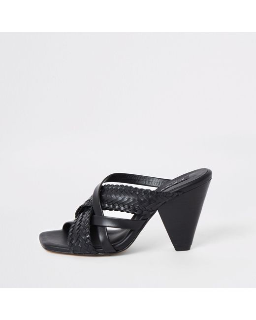 river island mules flat