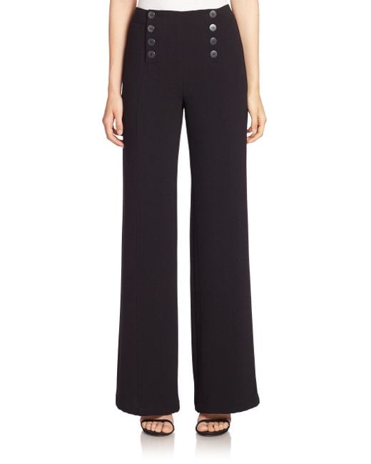 Nanette lepore Wide-leg Sailor Pants in Black - Save 40% | Lyst