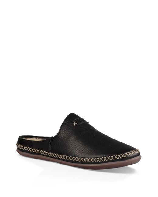 black leather mens ugg slippers black leather mens ugg slippers