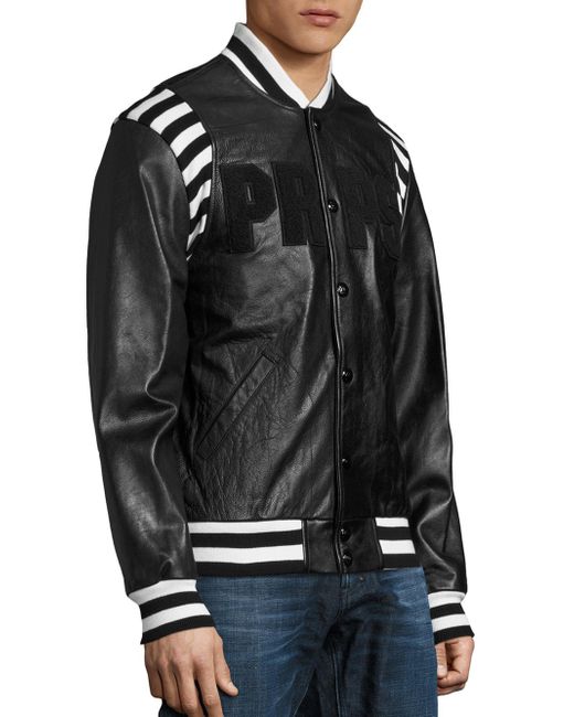 Prps Metallurgy Leather Er Jacket In Black For Men Lyst Prps Black Metallurgy Leather Er Jacket For Men Lyst
