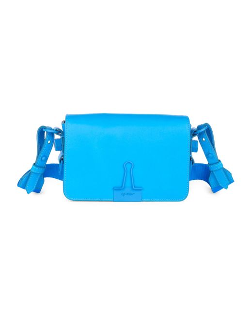 Lyst - Off-White c/o Virgil Abloh Coated Binder Clip Crossbody Bag in Blue