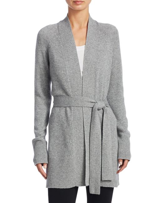 theory belted cashmere cardigan