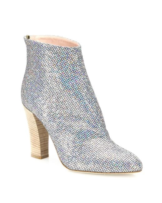 Lyst Sjp By Sarah Jessica Parker Minnie Shimmer Boots in Metallic