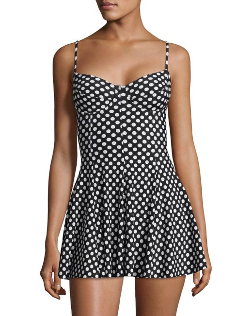 Lyst Norma kamali Underwire Swim Dress in Black