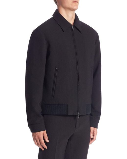 Lyst Vince Spread Collar Bomber Jacket in Black for Men Save 71.