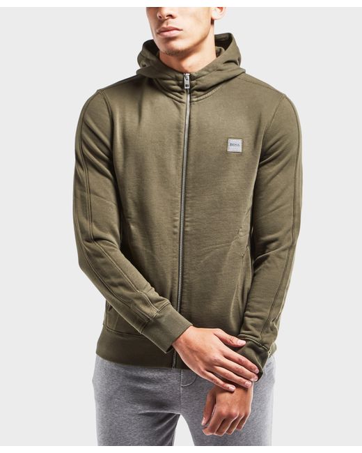 Lyst - Boss Orange Full Zip Hoody in Green for Men