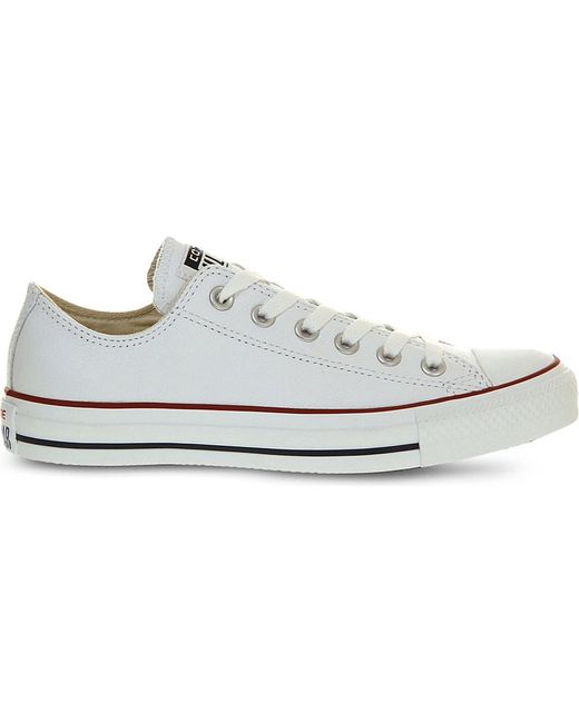 white leather trainers womens converse