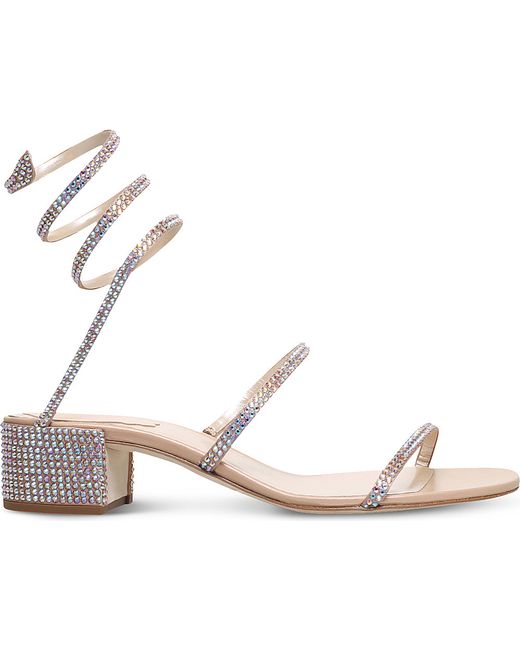 rene caovilla swarovski sandals