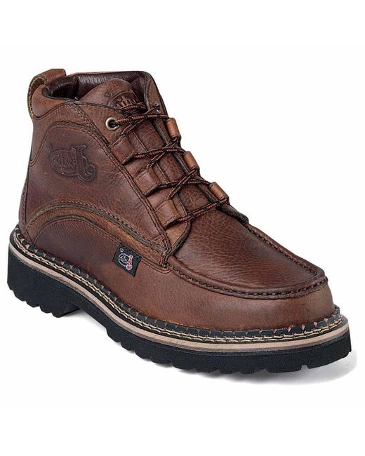 Lyst - Justin Boots Rustic Cowhide Sport Chukka in Brown for Men