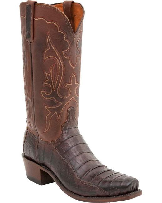lucchese boots brown