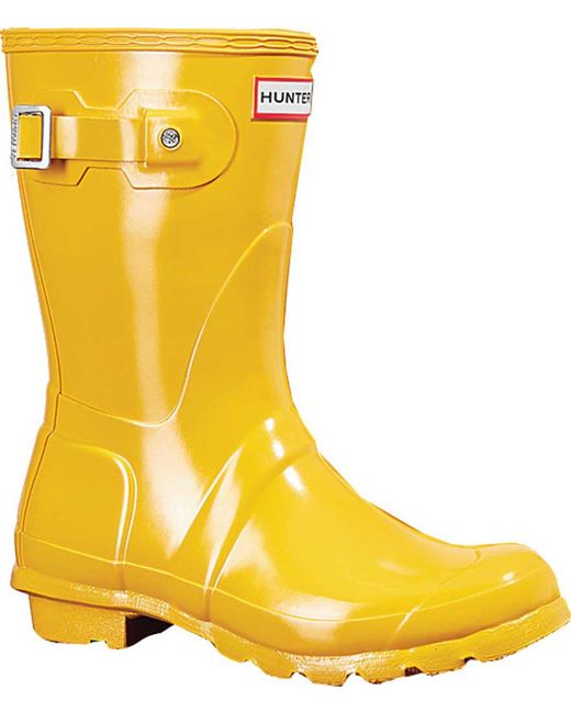 mens yellow hunter rain boots
