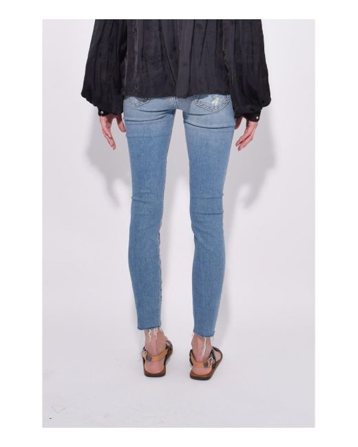 Lyst - Mother High Waisted Looker Ankle Fray Jean In Shoot To Thrill