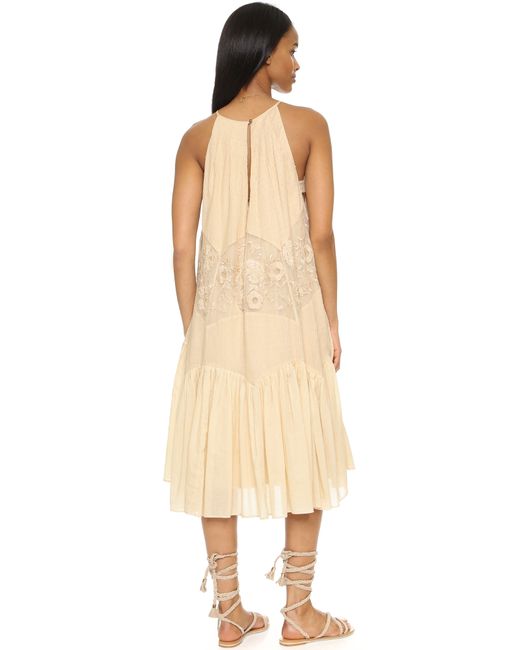 free people color theory midi dres