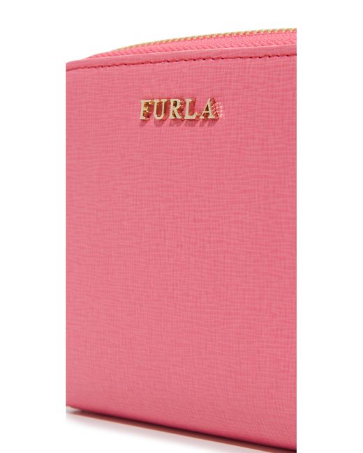 Furla Babylon Small Zip Around Wallet in Pink (Rose) Lyst