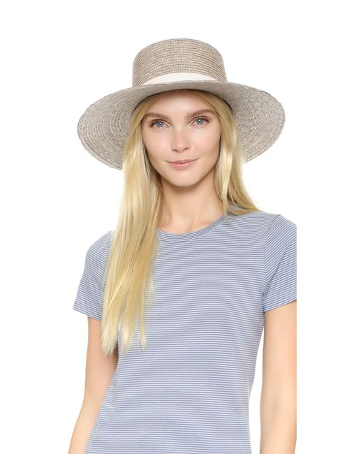 janessa leone calla balero hat grey