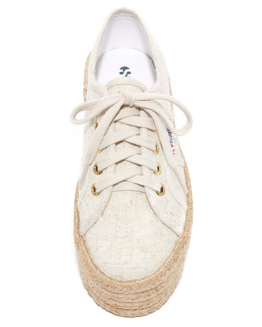 superga platform espadrille sneakers