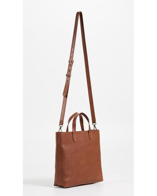 Madewell Leather Mini Transport Tote in Brown - Save 21% - Lyst