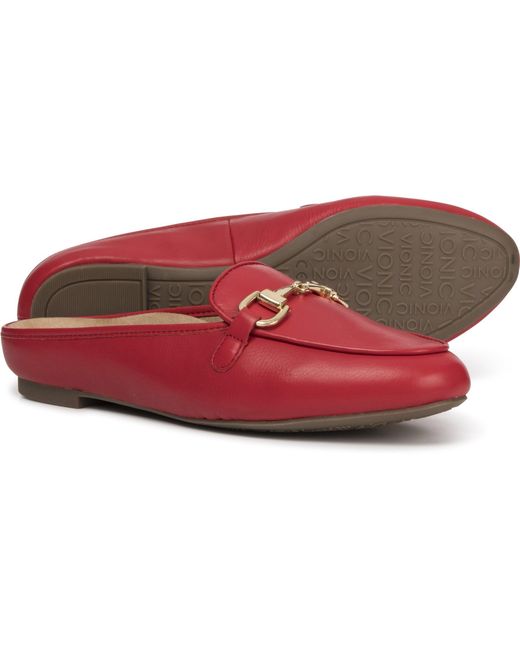 Lyst - Vionic Orthaheel Technology Adeline Mule Shoes (for Women) in Red