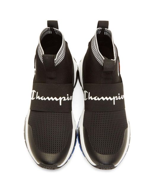 Champion Black Rally Pro Sock Sneakers in Black for Men Lyst Champion Black Rally Pro Sock Sneakers in Black for Men Lyst