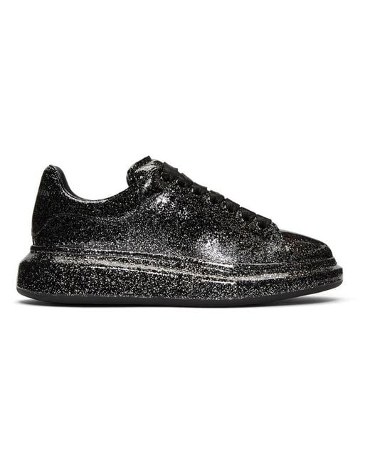 black glitter alexander mcqueen's