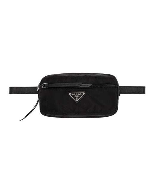 Prada Black Rectangle Fanny Pack in Black - Lyst