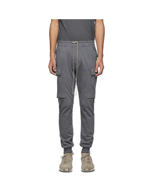 rick owens cargo jog pants