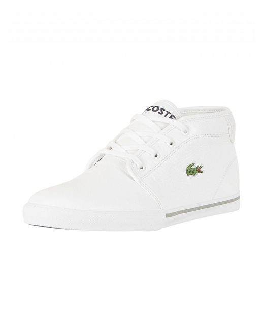 Lacoste White/white Ampthill Lcr3 Spm Trainers in White for Men - Lyst