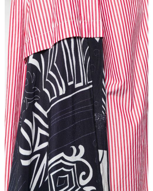 balenciaga striped shirt womens