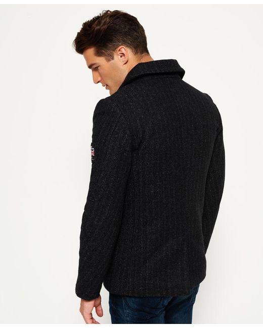 Superdry Pea Coat Navy Tradingbasis Superdry Black Clic Peacoat Masdings