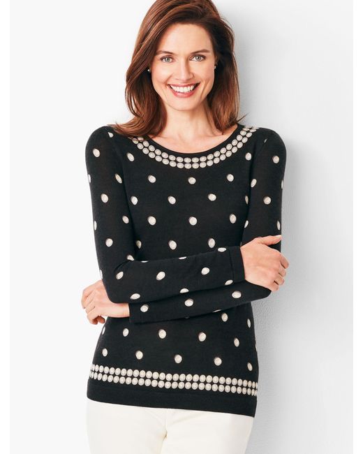 Lyst - Talbots Perfect Merino Sweater in Black - Save 44%