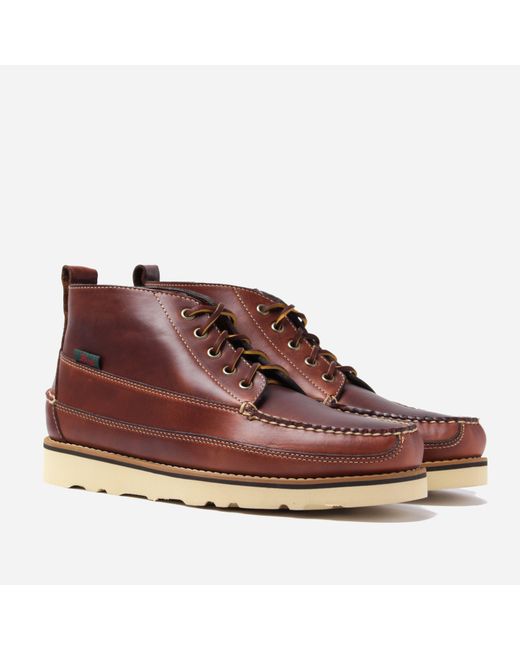 gh bass men's leather camp shoe
