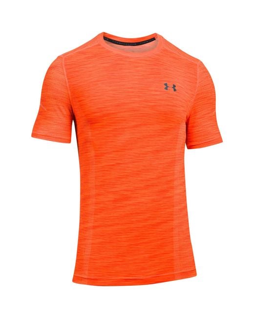 bright orange under armour t shirt