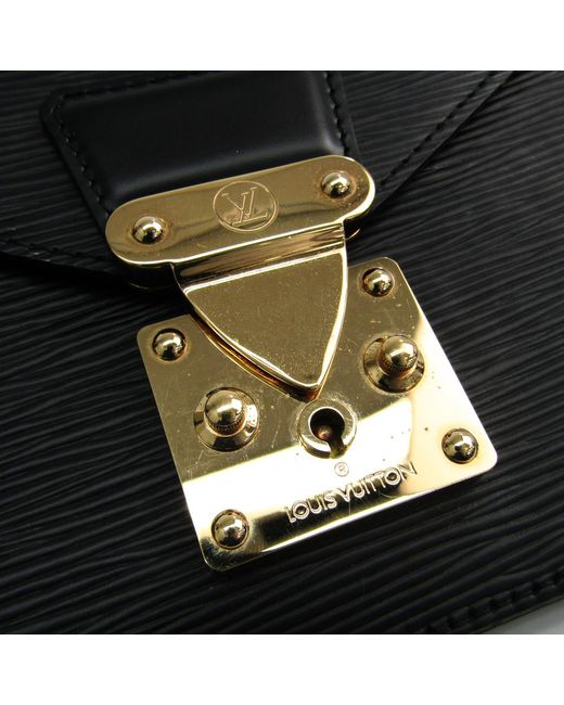 Lyst - Louis Vuitton Noir Epi Leather Sellier Dragonne Clutch Bag in Black