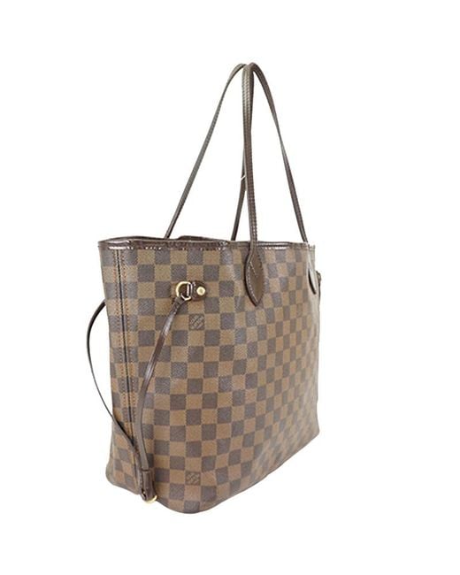 Lyst Louis Vuitton Damier Ebene Canvas Neverfull Mm Bag In Brown Louis Vuitton Brown Damier Ebene Canvas Neverfull Mm Bag Lyst
