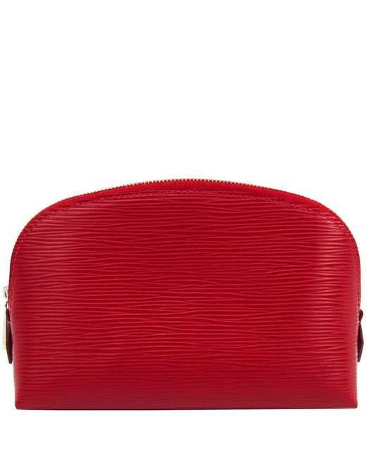 Lyst - Louis Vuitton Coquelicot Epi Leather Cosmetic Pouch in Red