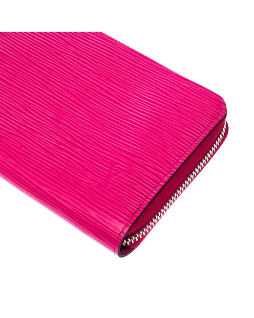 Louis Vuitton Hot Pink Epi Leather Zippy Wallet - Lyst