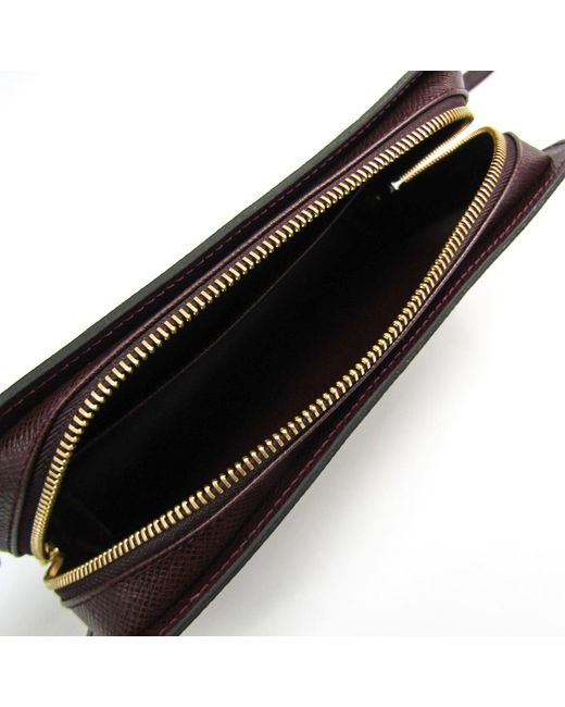 Lyst - Louis Vuitton Burgundy Taiga Leather Pochette Baikal Clutch Bag for Men