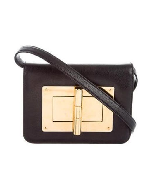 Lyst Tom Ford Natalia Crossbody Bag Black In Metallic Tom Ford Metallic Natalia Crossbody Bag Black Lyst