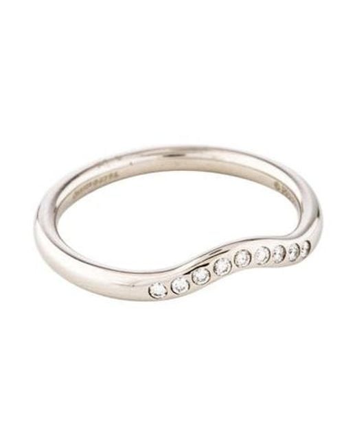 Lyst Tiffany Co Elsa Peretti Wedding Band In Metallic Tiffany Co Metallic Elsa Peretti Wedding Band