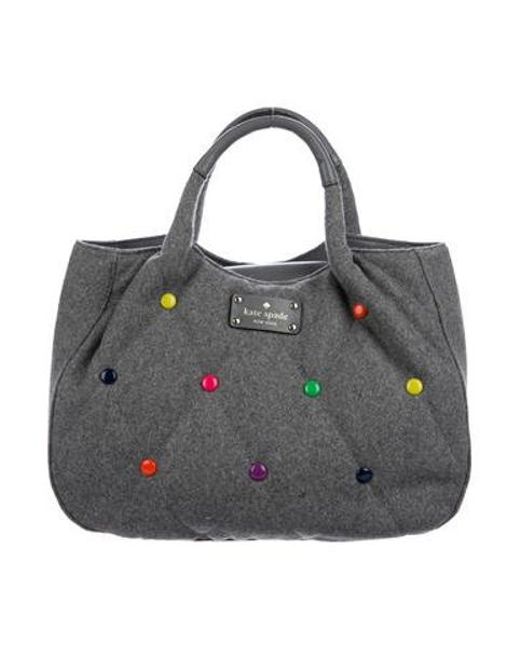 Lyst Kate Spade Dazzle Dot Stevie Bag Grey In Metallic Kate Spade Metallic Dazzle Dot Stevie Bag Grey Lyst