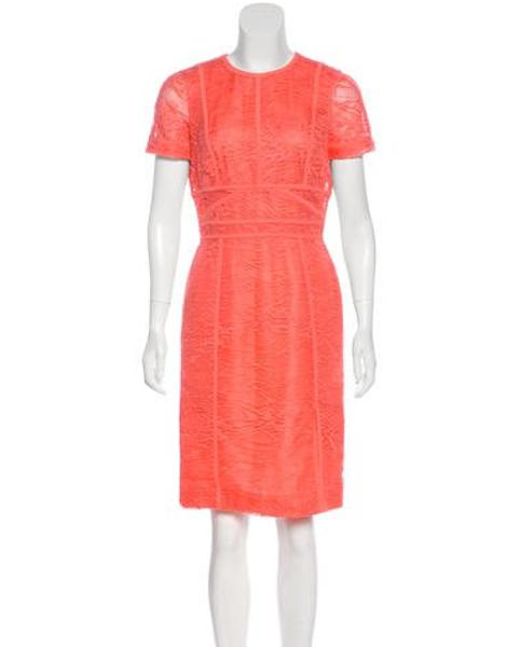 Coral Knee Length Dress