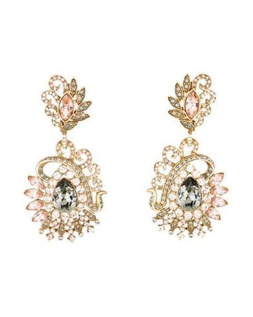Lyst Judith Leiber Lulu Vintage Chandelier Earrings Gold In Metallic Judith Leiber Metallic Lulu Vintage Chandelier Earrings Gold Lyst