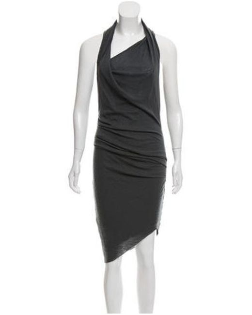 Sleeveless Knee Length Dress in Grey