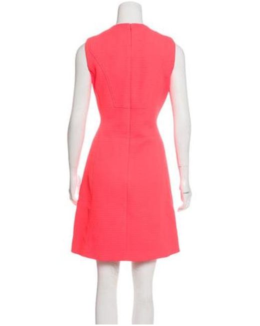 Neon Yellow Knee Length Dress
